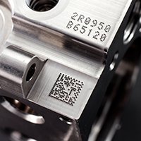 Dot Peen Datamatrix On Automotive Part