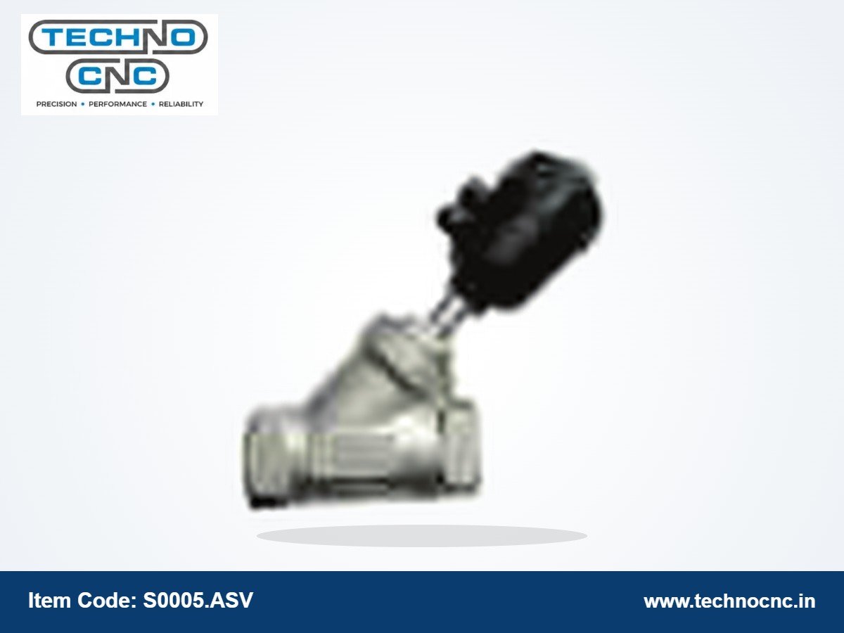 OEM Pneumatic Angle Seat Valve – SS304 Y-Type & Flanged, 1/2" to 3"