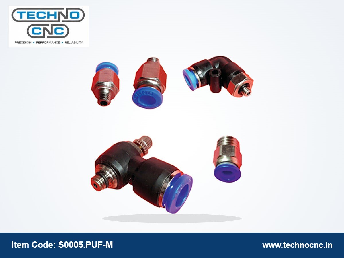 OEM Push-In Pneumatic Fittings – Male Thread: Connector, Elbow, Tee, Banjo, Y, M5 to 1/2"