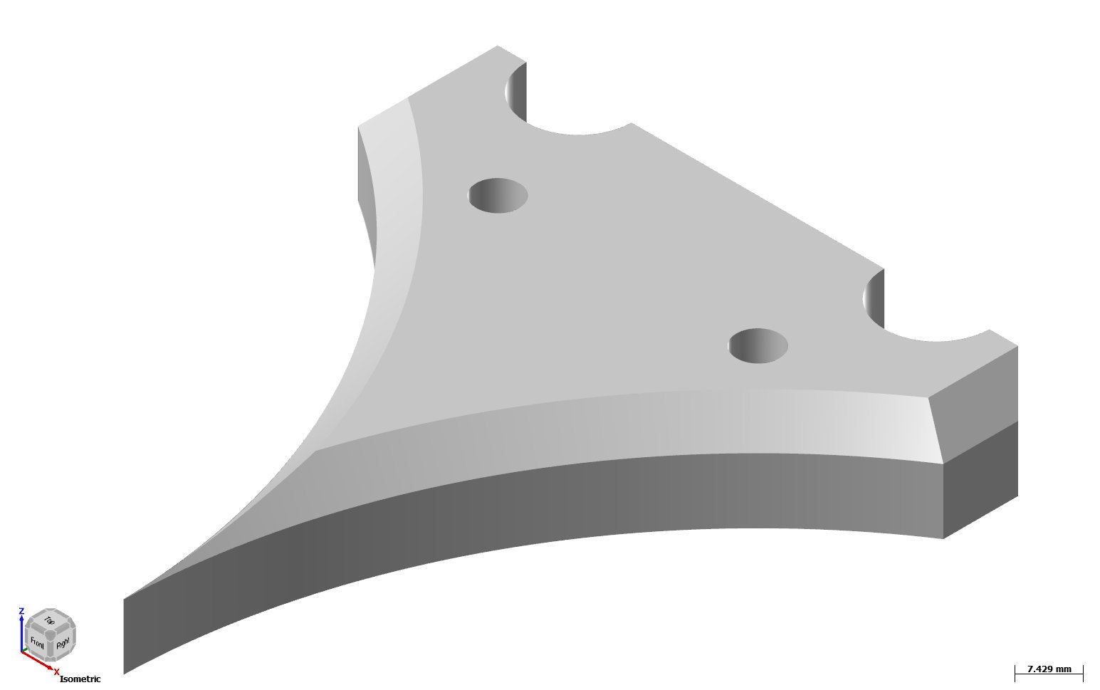 PTFE Teflon Dam 90 x 100 x 15 mm with R100 Profile